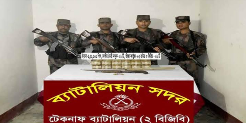টেকনাফে একবছরে ৩৭ লাখ ইয়াবা-সহ ১৩ কারবারি বিজিবি'র গুলিতে নিহত