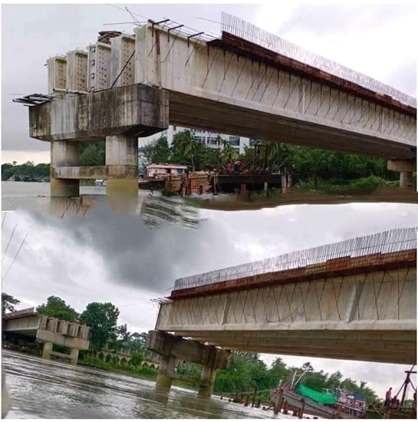 সেতুর কাজ অসম্পূর্ণ রেখে ঠিকাদারী প্রতিষ্টান উধাও