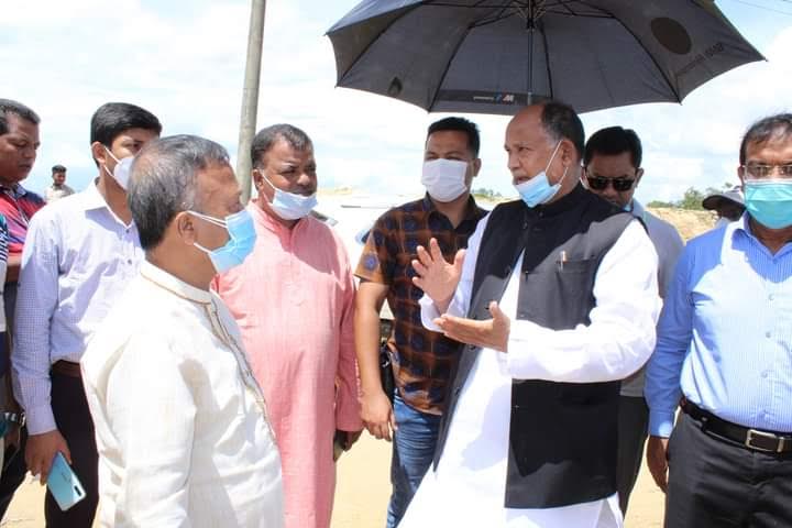 চকরিয়া কক্সবাজার রেললাইনের  বিভিন্ন পয়েন্ট পরিদর্শন করেন রেল মন্ত্রী