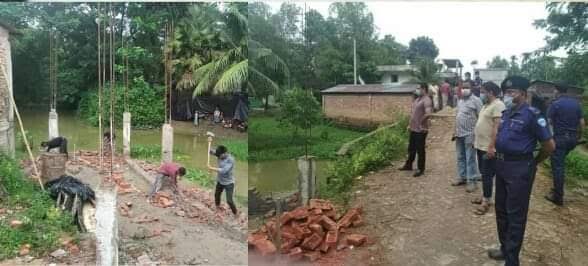 চকরিয়ায় খাল দখল করে অবৈধ স্থাপনা নির্মাণ : ভ্রাম্যমান আদালতের অভিযান, ৫০ হাজার টাকা জরিমানা  