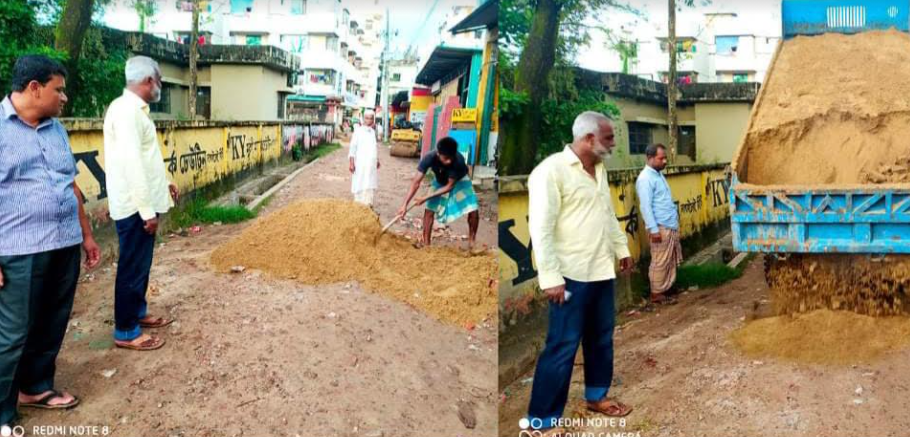 লোহাগাড়ায় পোস্ট অফিস সড়ক মেরামতের উদ্যোগ নিলেন আব্দুস ছবুর মেম্বার