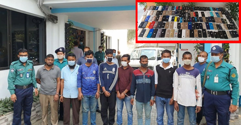 নগরীতে ১১ মোবাইল ছিনতাইকারি গ্রেফতার