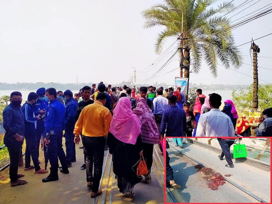 জরাজীর্ণ কালুরঘাট সেতুতে ট্রেনে কাটা পড়ে এক ব্যক্তি নিহত
