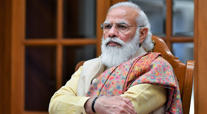 বঙ্গবন্ধুর সমাধিতে শ্রদ্ধা জানাতে টুঙ্গিপাড়ায় নরেন্দ্র মোদী