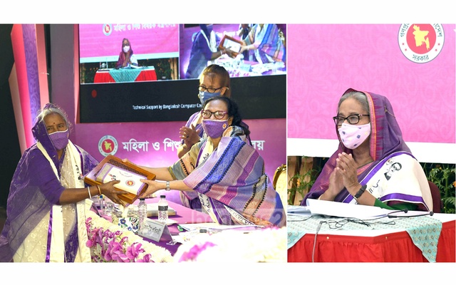অধিকার আদায় করে নিতে নারীদের তৈরি হতে বললেন প্রধানমন্ত্রী