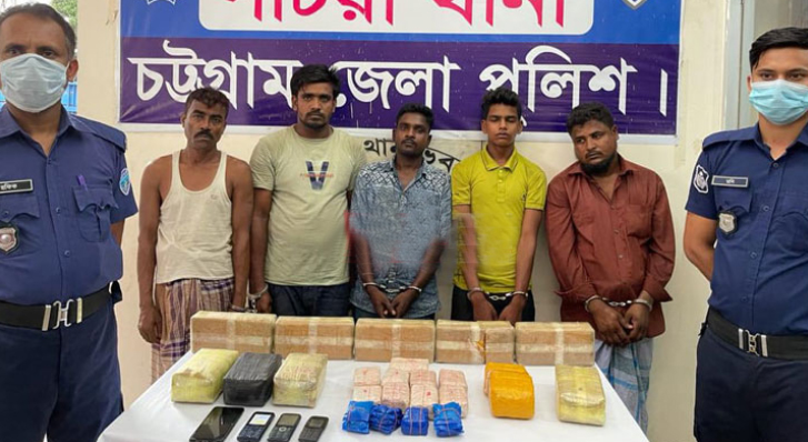 পটিয়াতে সাড়ে ৩ কোটি টাকার ইয়াবাসহ আটক ৫