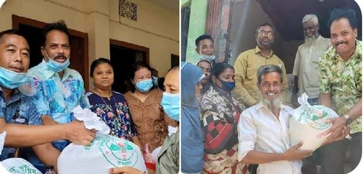 বান্দরবানে কর্মহীনদের মধ্যে প্রধানমন্ত্রীর খাদ্য সহায়তা প্রদান