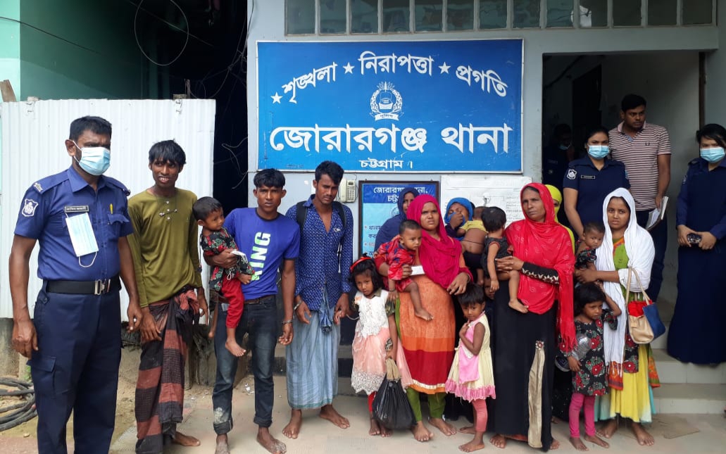 মীরসরাইয়ে ভাসানচর হতে পালিয়ে যাওয়া ২০ রোহিঙ্গা আটক