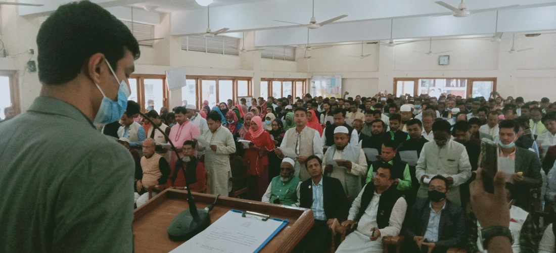 মীরসরাইয়ে ইউপি সদস্যদের শপথ গ্রহণ অনুষ্ঠান সম্পন্ন