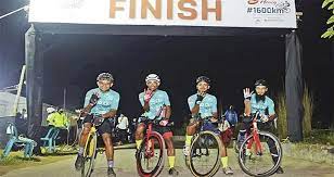 ১৬৭০ কি. মি. সাইকেল চালিয়ে ৪ বাংলাদেশির বিশ্বরেকর্ড 