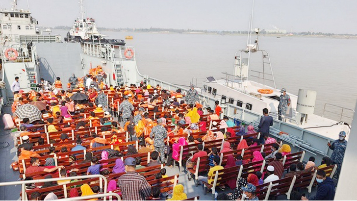 ভাসানচরে যাচ্ছেন আরও ১৭১৩ রোহিঙ্গা