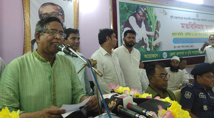এখন আর বিদেশি সহযোগিতায় চলতে হয় না: কৃষিমন্ত্রী
