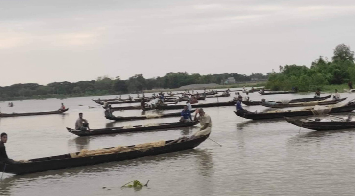 হালদায় রাতেও ডিম ছেড়েছে মা মাছ
