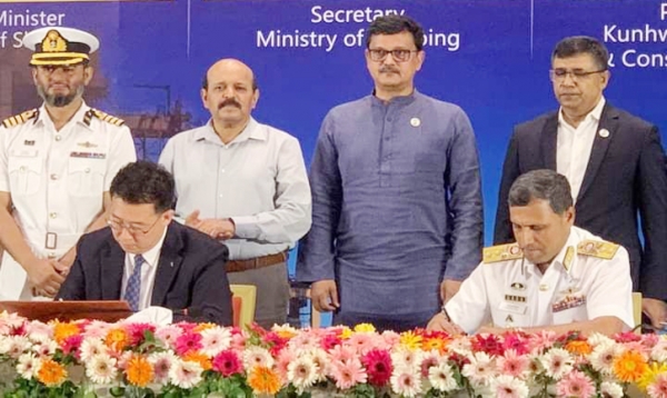 বে-টার্মিনাল প্রকল্পে দক্ষিণ কোরিয়ার দুই প্রতিষ্ঠানের সাথে চট্টগ্রাম বন্দর কর্তৃপক্ষের চুক্তি 