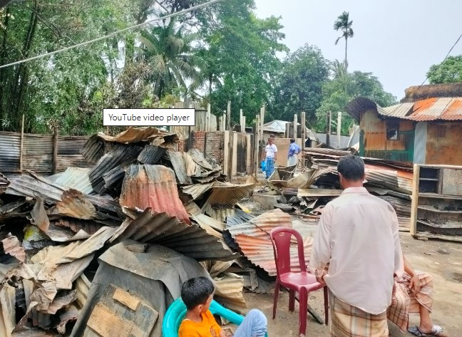 আনোয়ারা বন্দর সেন্টারে ৫ বসতঘর পুড়ে ছাই