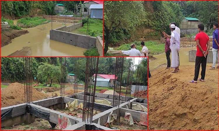 ছড়া দখল করে সরকারি কর্মকর্তা-কর্মচারীর স্থাপনা 