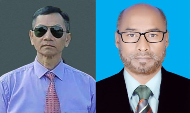 অবসরপ্রাপ্ত সশস্ত্রবাহিনী সংগঠন রাফো'র বান্দরবান সভাপতি অং চমং মারমা, সম্পাদক আজিজ 