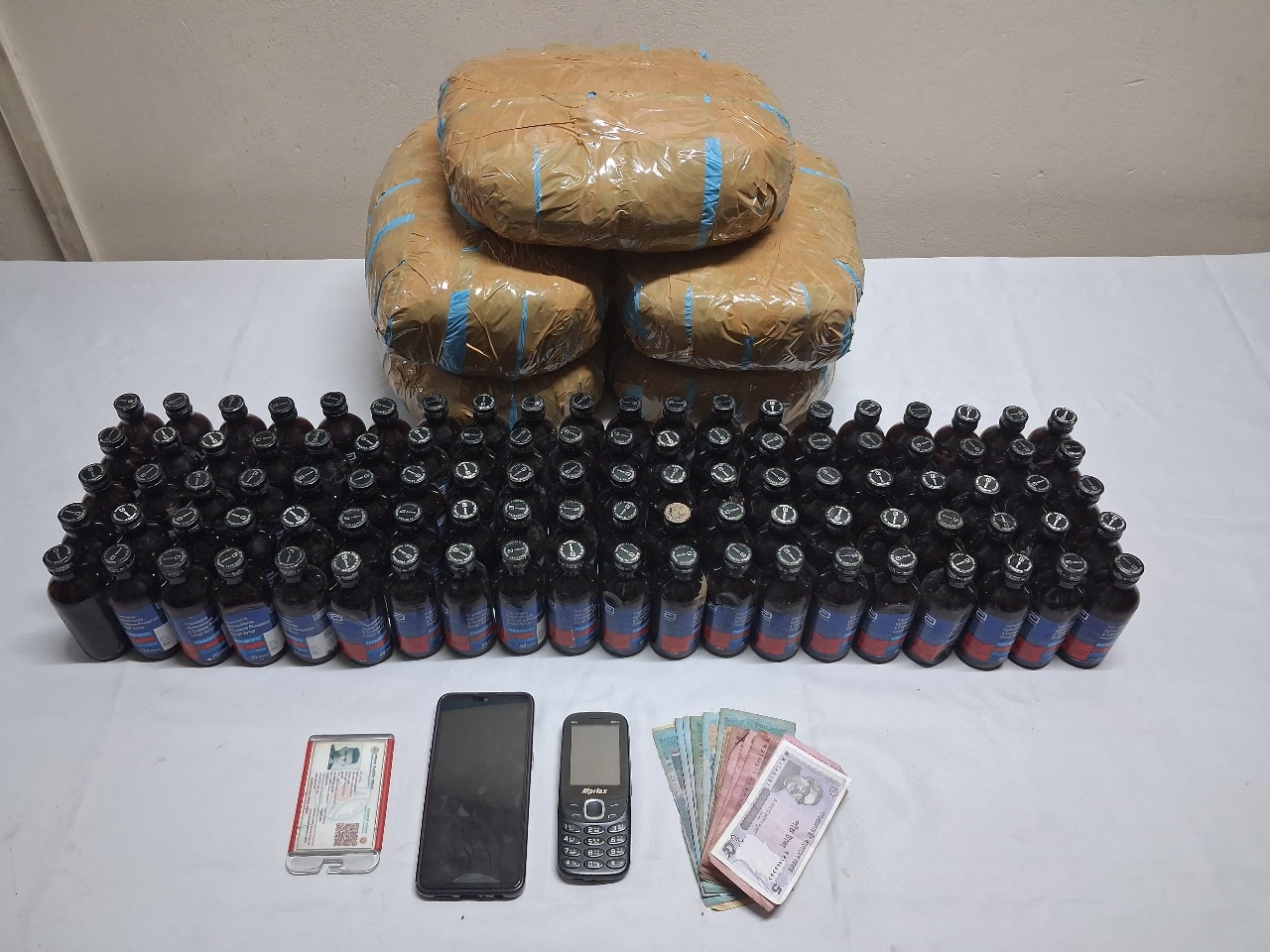 র‍্যাবের অভিযানে ১শ বোতল ফেনসিডিল ও ১০ কেজি গাঁজা উদ্ধার, গ্রেফতার ২