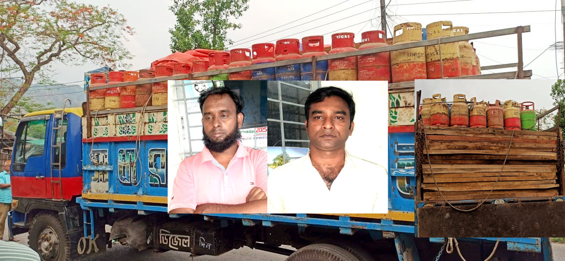 রাঙামাটি থেকে সিলিন্ডারের আঁড়ালে পাচাঁরকালে ট্রাকভর্তি চৌকাঠসহ আটক-২