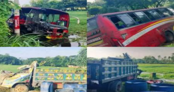 পটিয়ায় বাস-ট্রাকের মুখোমুখি সংর্ঘষ নিহত এক 