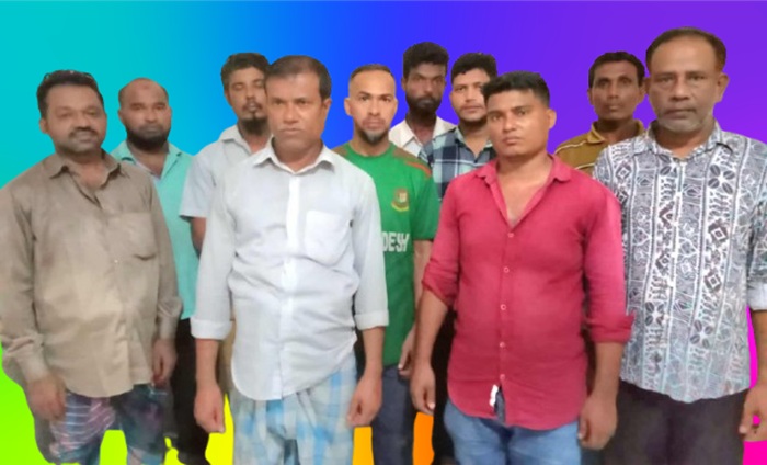 রাঙামাটিতে মধ্যরাতে পুলিশের সাঁড়াশি অভিযানে ১০ জুয়ারি আটক