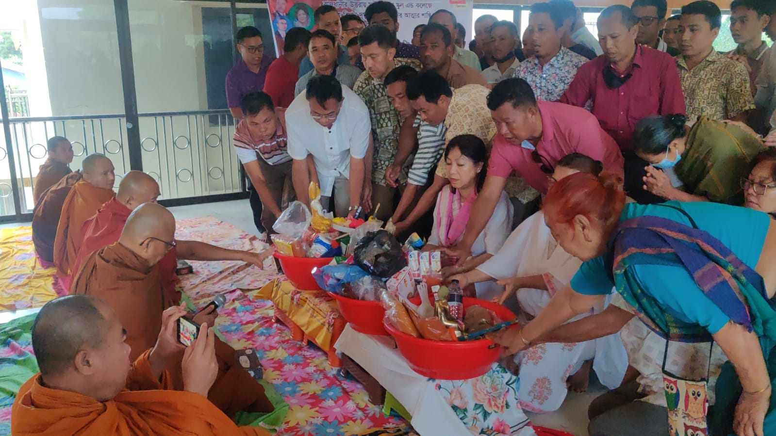 মাইলস্টোনে নিহতদের আত্মার শান্তি কামনায় রাঙামাটির রাজবন বিহারে বিশেষ প্রার্থনা