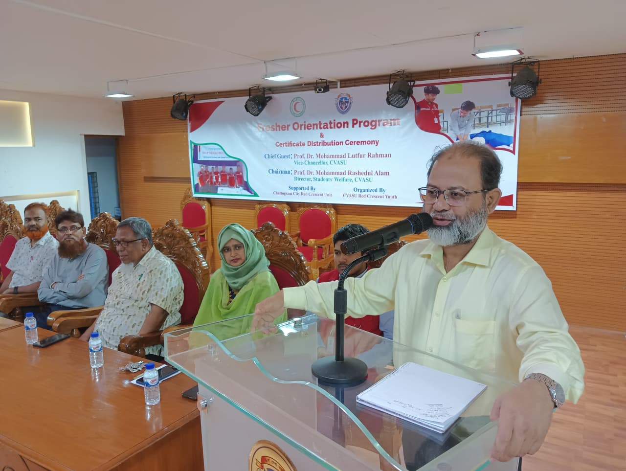 সিভাসু যুব রেড ক্রিসেন্টের উদ্যোগে নবীনবরণ ও সার্টিফিকেট বিতরণ অনুষ্ঠান 