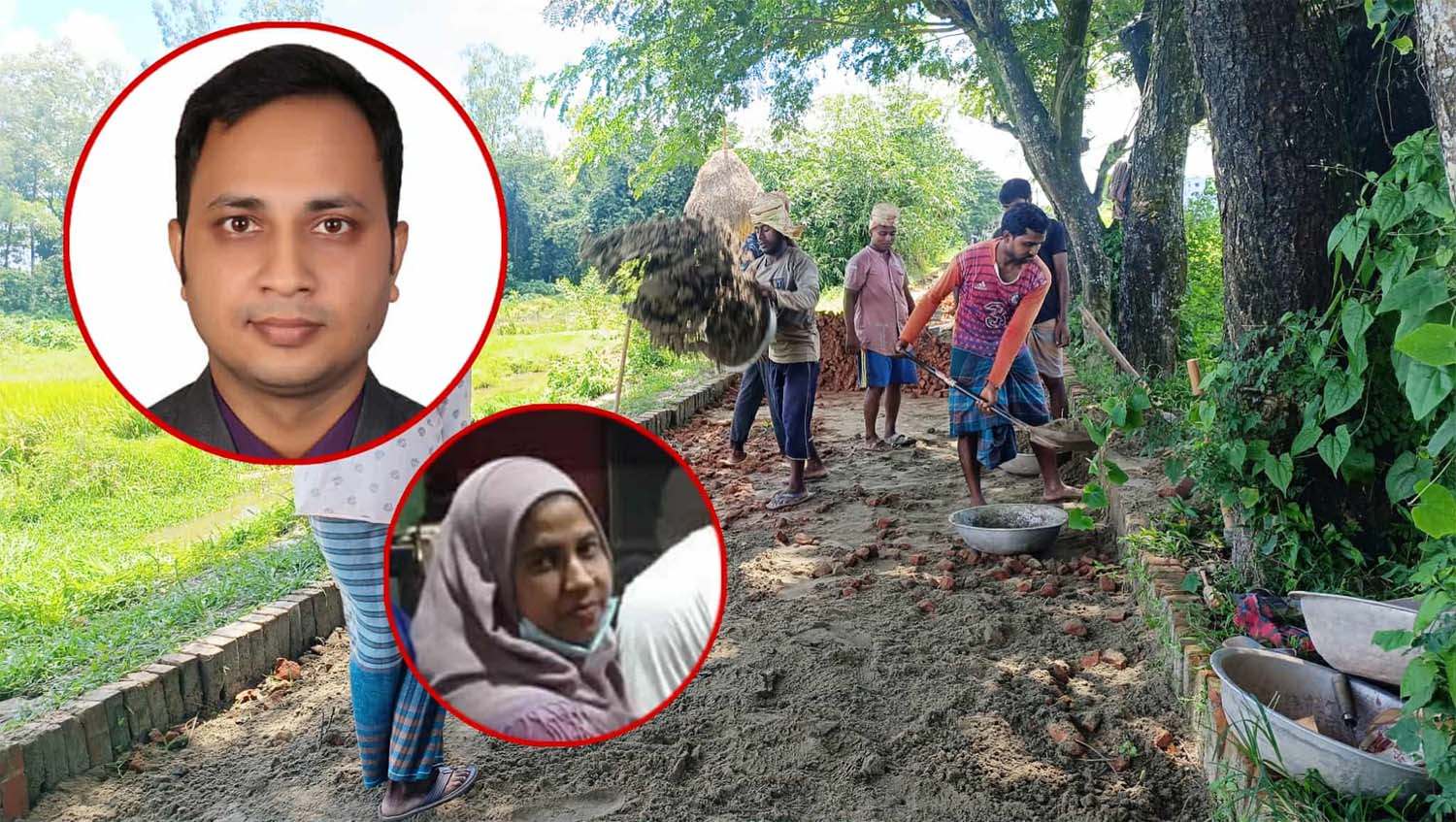 উপজেলা প্রকৌশলীর যোগসাজশে সড়ক নির্মাণে ব্যাপক অভিযোগ!