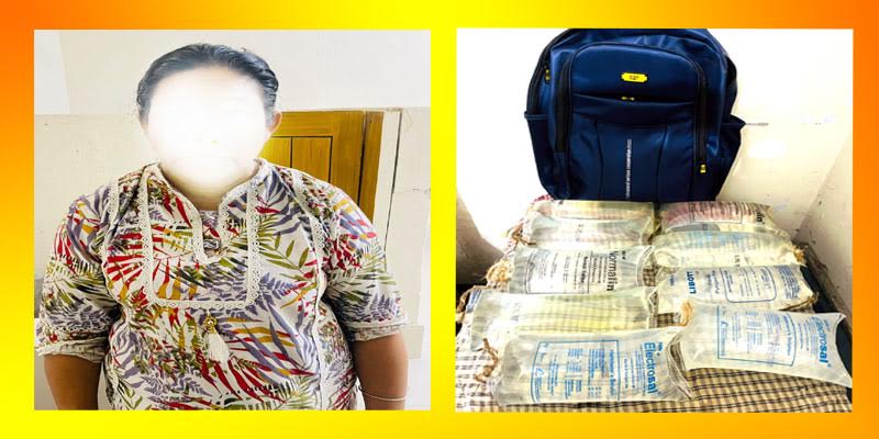 রাঙামাটি থেকে পাঁচারের সময় চোলাইমদসহ নারীকে আটক করেছে পুলিশ