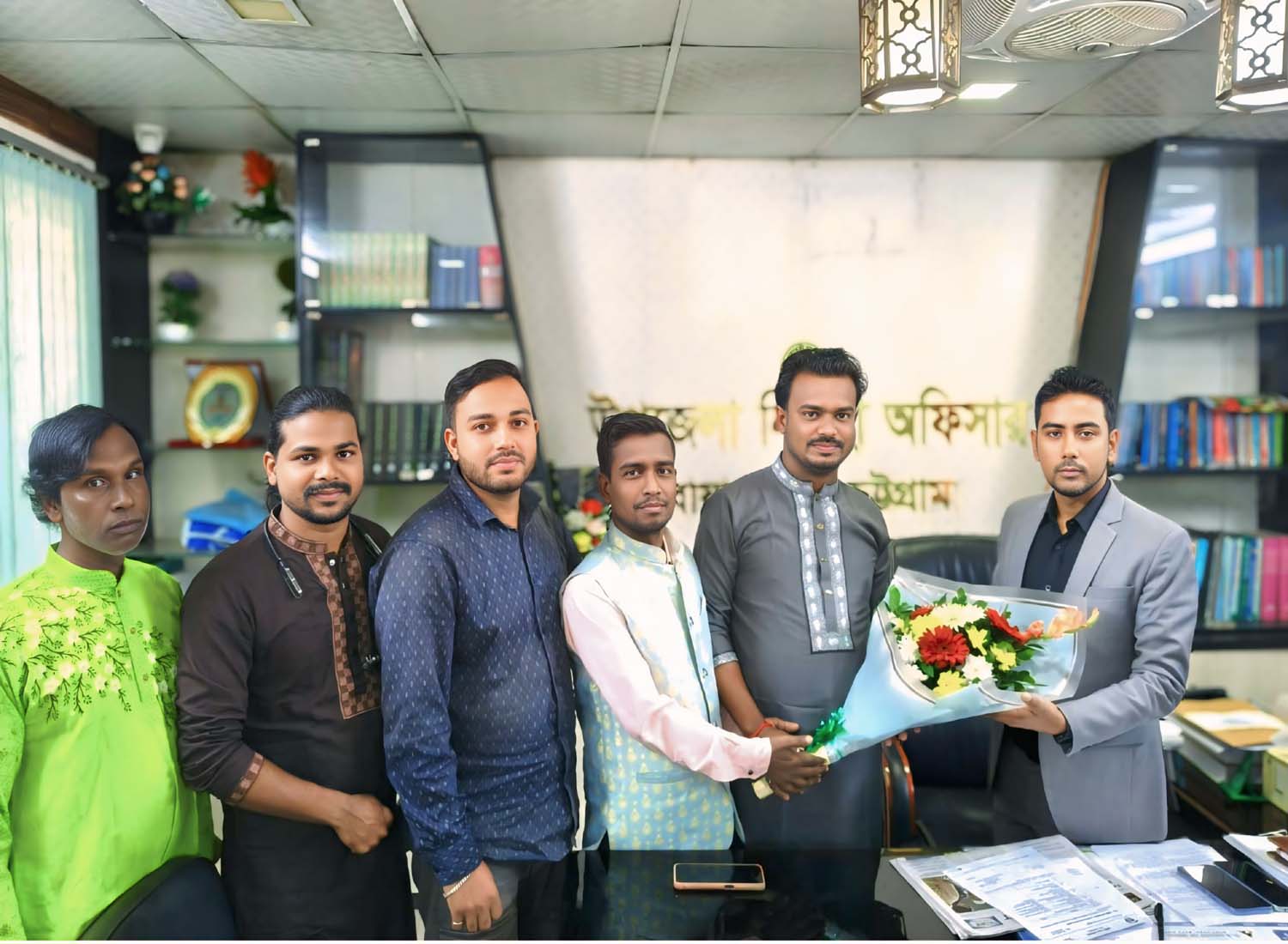 বোয়ালখালীতে নবাগত ইউএনও'র সাথে বিনয়বাঁশী শিল্পীগোষ্ঠী'র সাক্ষাৎ 