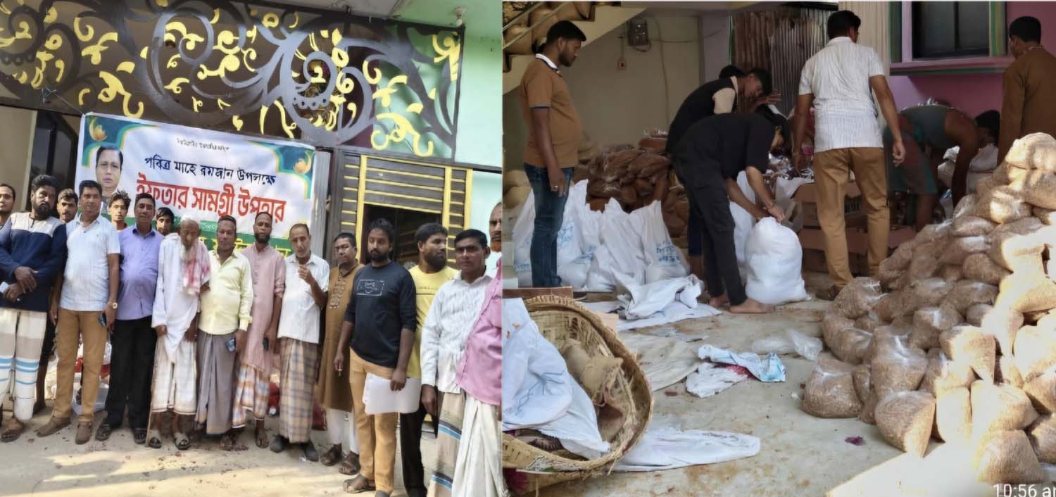 চন্দনাইশে আকবর সেভেন গ্রুপের ইফতার সামগ্রী বিতরণ