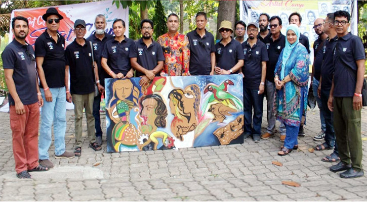 ২৫ চিত্রশিল্পীর অংশগ্রহণে ‘গেট ক্রিয়েটিভ আর্টিস্ট ক্যাম্প’