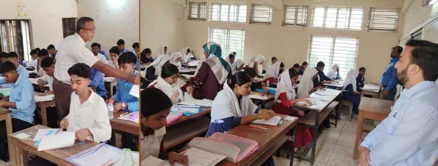 সিসিটিভির নজরদারিতে এসএসসি-দাখিলের পরীক্ষা শুরু, প্রথম দিনে অনুপস্থিত ৫৮ জন