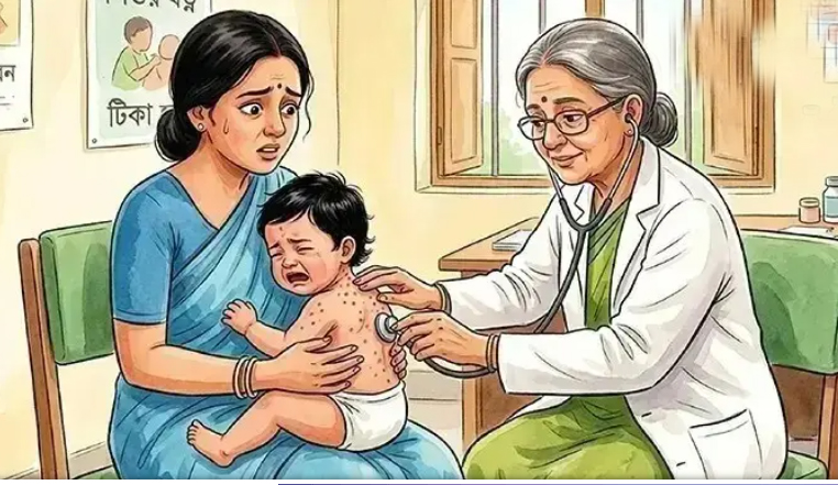 হাম ও হামের উপসর্গে আরও ১১ শিশুর মৃত্যু