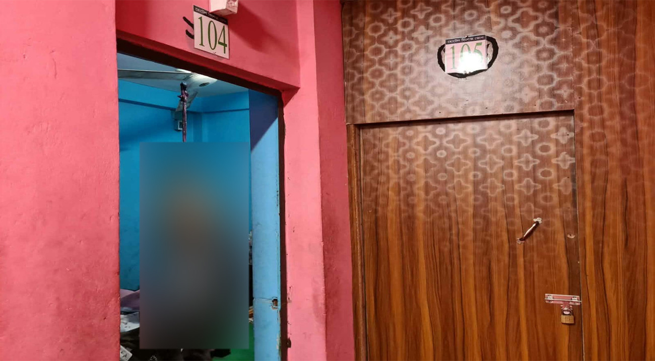 হোটেল কক্ষে পুলিশ সদস্যের ঝুলন্ত লাশ, পাশে রক্তাক্ত স্ত্রী