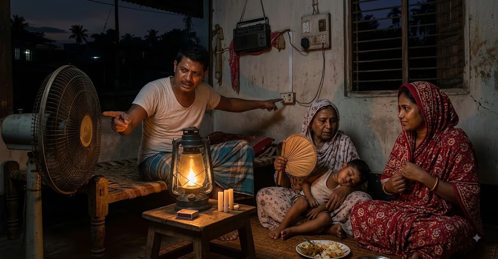 গরমে অস্থির জনজীবন, বিদ্যুতের জন্য কাটছে নির্ঘুম রাত
