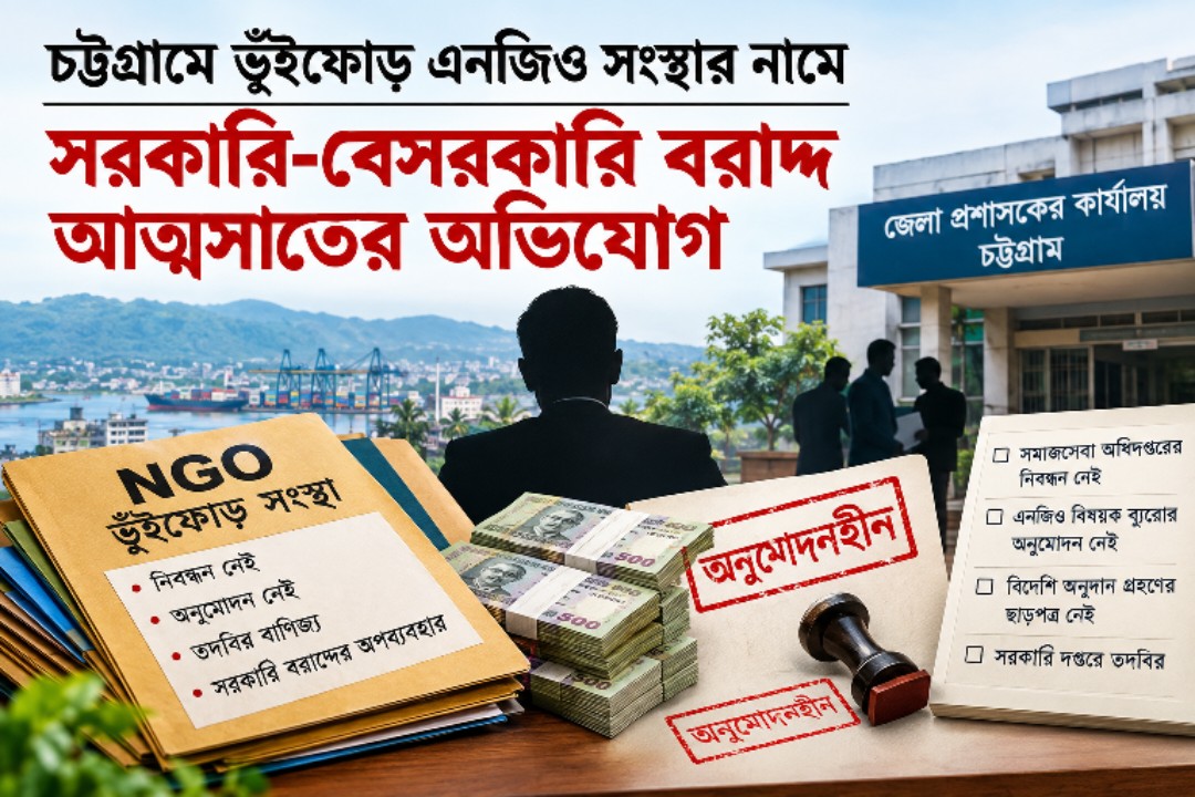 সরকারি-বেসরকারি বরাদ্দ আত্মসাতের অভিযোগ, চট্টগ্রামে ভুঁইফোড় এনজিও সংস্থার নামে দৌরাত্ম্য চরমে