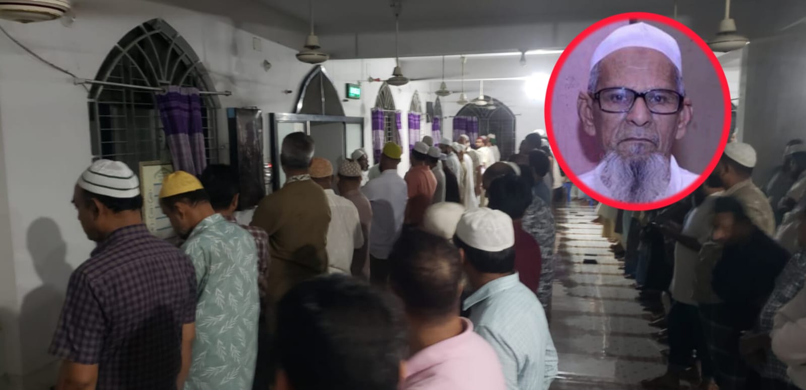 শতবর্ষী জহির উদ্দিন চৌধুরীর পরলোকগমন, ১ম দফায় জানাজা অনুষ্ঠিত 