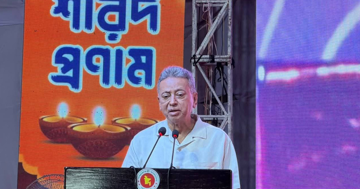 দুর্গাপূজায় সর্বস্তরের মানুষের অংশগ্রহণ ঐক্যের নতুন দৃষ্টান্ত: আমির খসরু
