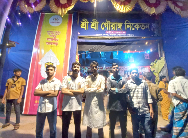 দুর্গোৎসবে নিরাপত্তা নিশ্চিতে পটিয়ায় ছাত্রশক্তির মণ্ডপ পরিদর্শন